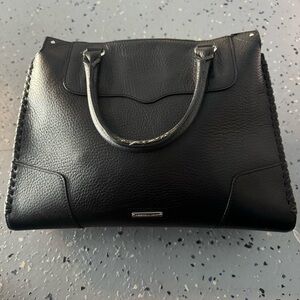 Rebecca Minkoff Black top handle bag with crossbody strap